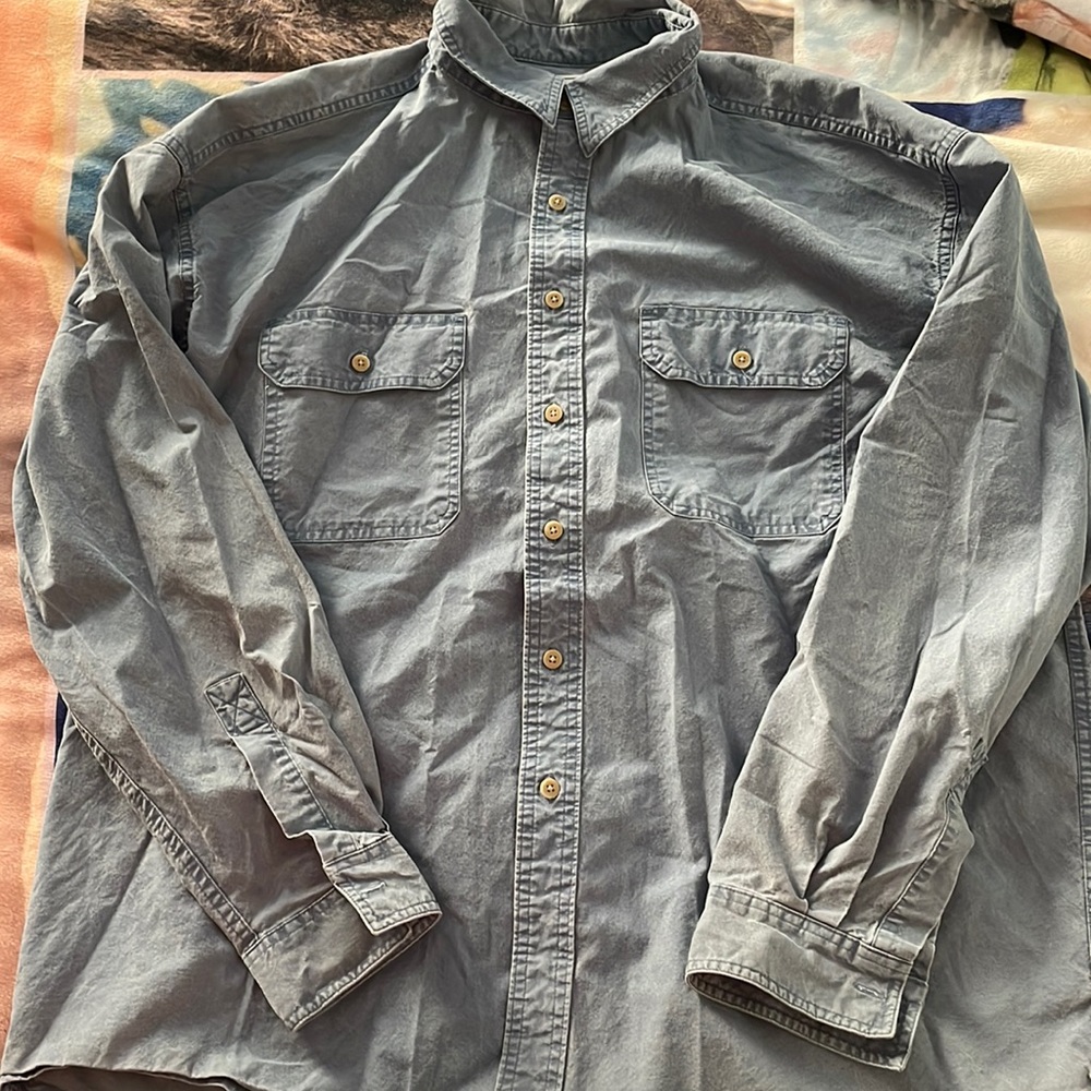 L.L. Bean Men’s long sleeve button up shirt size XL